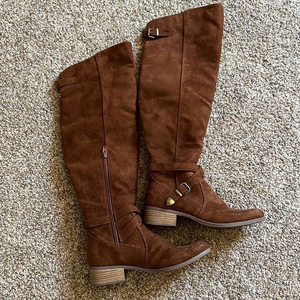 Knee High Suede Boots